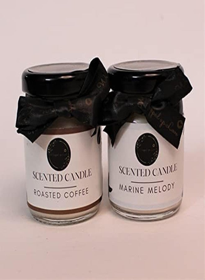 Wrapped up Love Sorry Gift Set Mini Scented Candles (Marine Melody and Roasted Coffee) Pack of 2 - Image 4